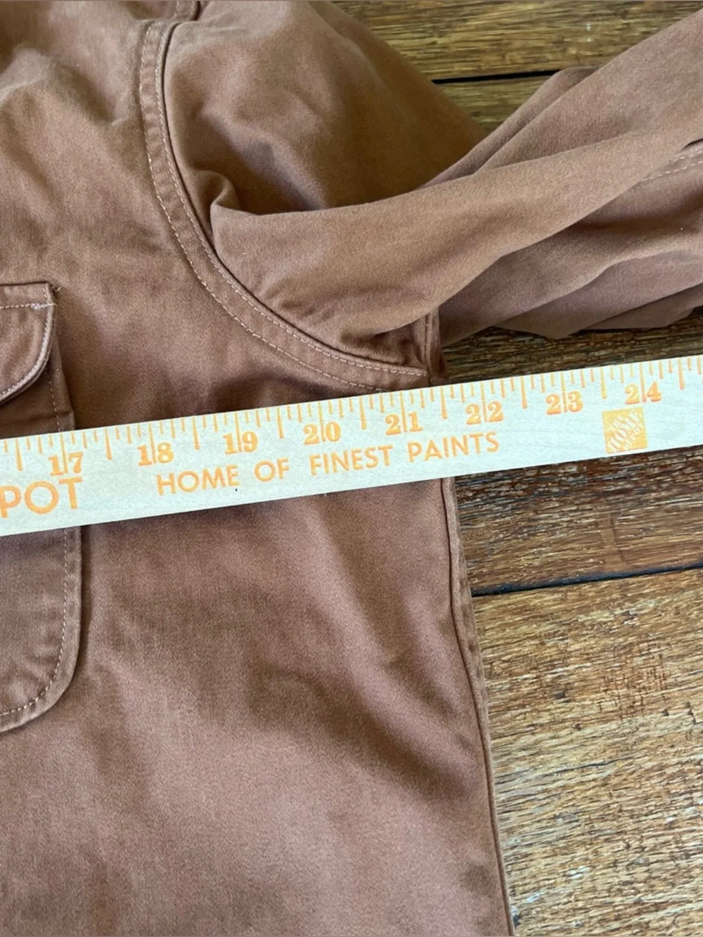 Old Navy Men’s Heavy Cotton Utility Button Up Shacket Brown Medium